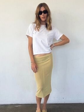 NWT CIAO LUCIA Faye Sheer Skirt